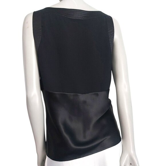 OLD NAVY Y2K Black Lace Trim Camisole Tank Large Vintage Silk Romantic Layering - Picture 6 of 16